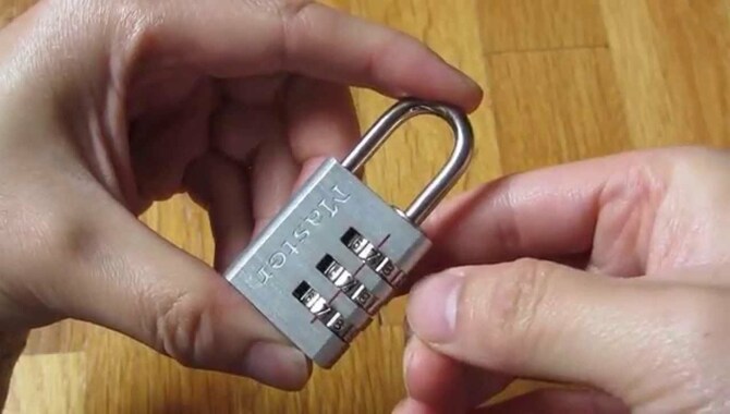 How to do a Master Lock Reset