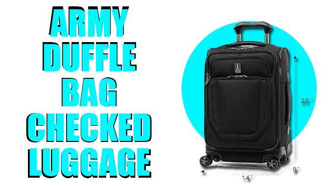 Army Duffle Bag Checked Luggage