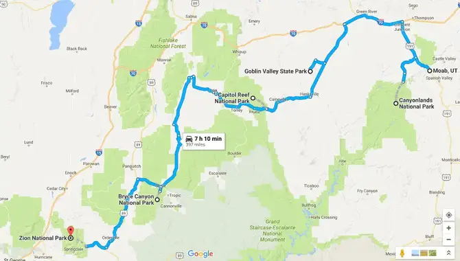 Driving Directions From Moab To The Bryce Canyon