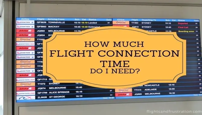 How Much Time Should You Have Between Flight Connections