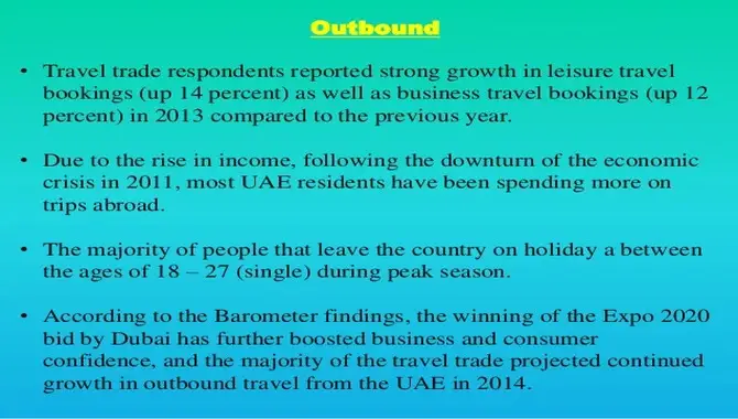 The Importance Of Outbound Tourism