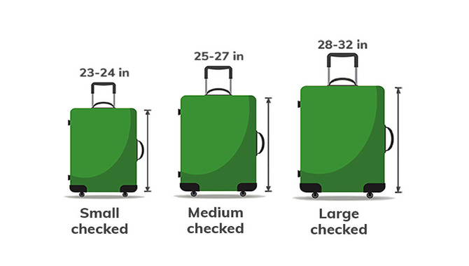 What is the size of a 50-pound suitcase?