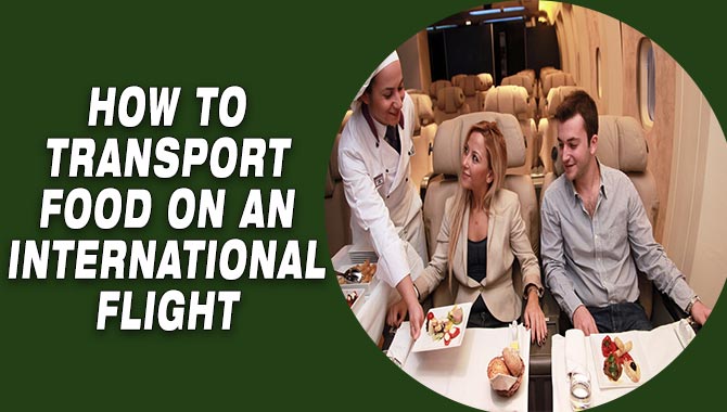 How To Transport Food On An International Flight