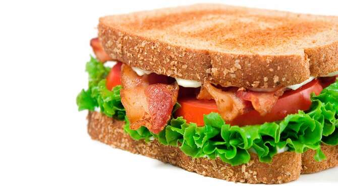 Bacon, Tomato, And Mayo Sandwiches