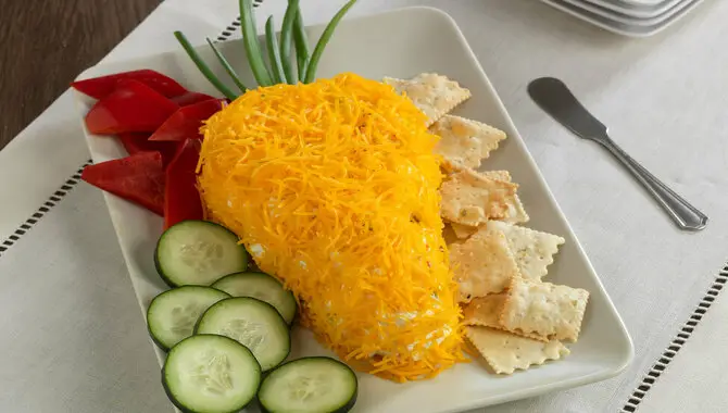 Cheddar Cheese Ball With Carrots