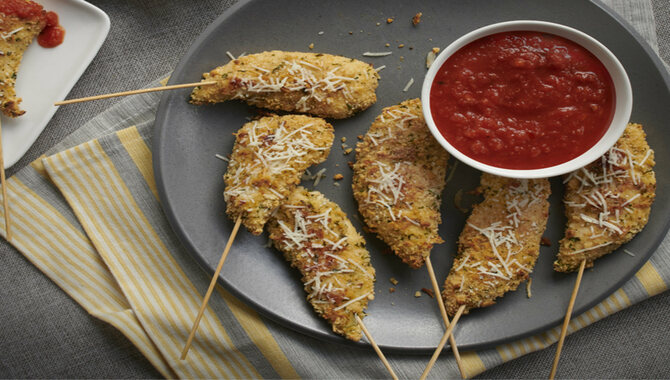 Chicken Parmesan Skewers