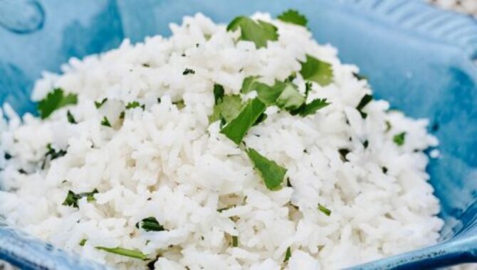 Cilantro And Coconut Rice