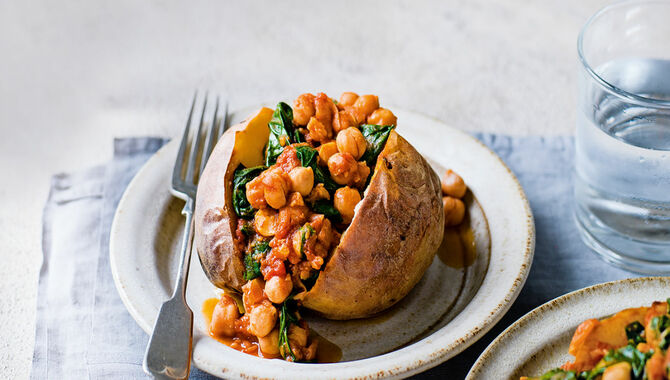 Crispy Chickpeas And Roasted Potatoes