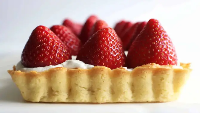Dessert: Strawberry Tart With Whipped Cream
