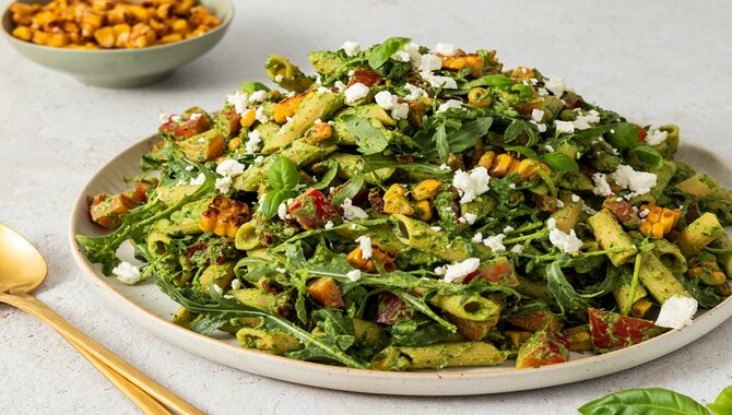 Feta Pesto Green Salad