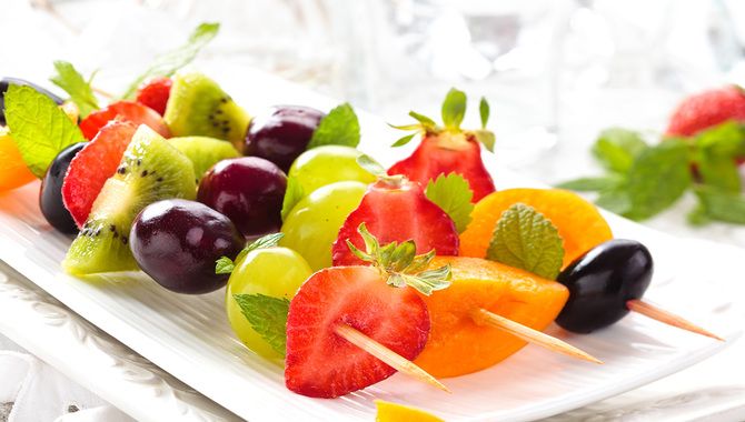 Fruit Kabobs With Nuts