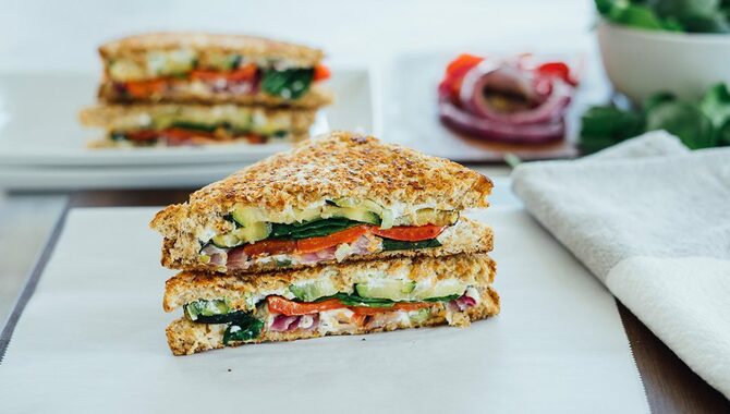 Grilled Cheese Sandwich With Mixed Veggies