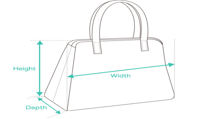 Measure The Width, Height, And Depth Of The Bag