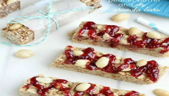 Peanut Butter And Jelly Granola Bars
