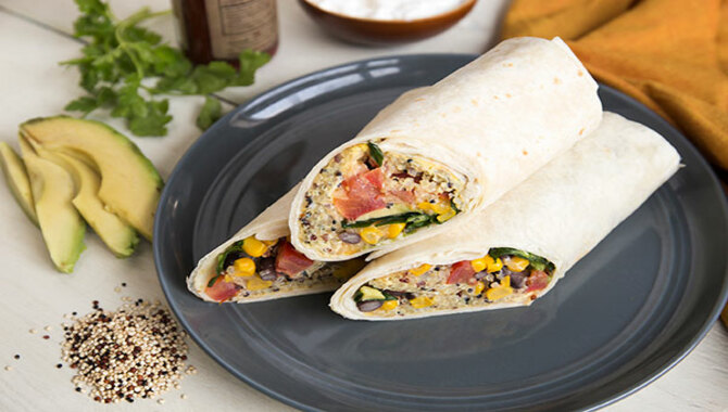 Quinoa Breakfast Burrito Wrap