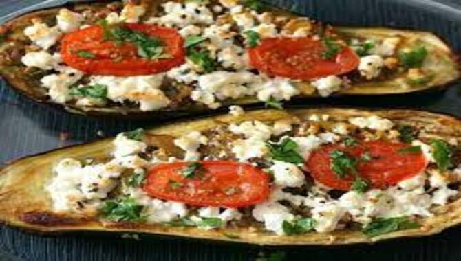 Roasted Aubergine With Tomato And Feta Cheese