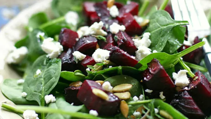 Roasted Beetroot With Goat Cheese Salad