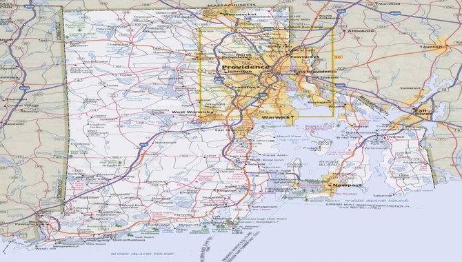 Route Map Of Rhode Island