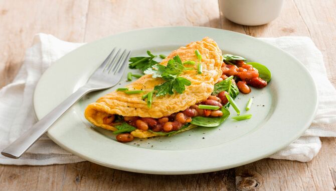 Spicy Black Bean Omelette