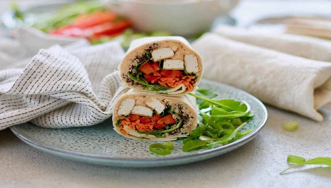 Spicy Veggie Wrap With Hummus