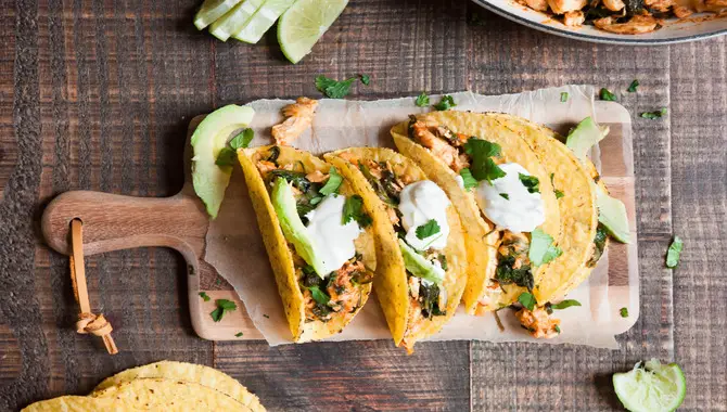 Spinach And Feta Cheese Tacos