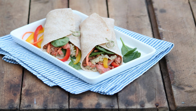 Teriyaki Salmon Wraps