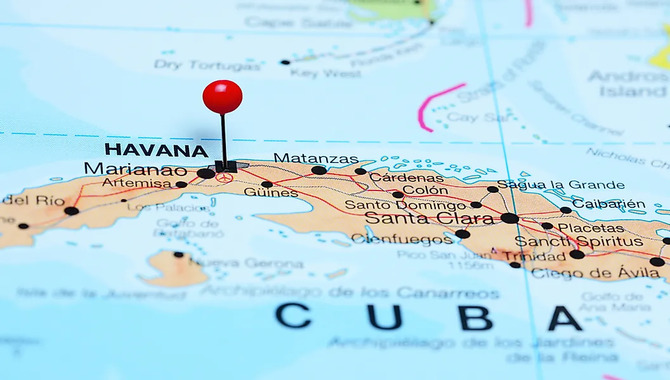 The Chart To Find Out The Distance Between Cuba And Miami