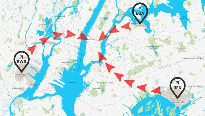 The Estimated Distance Of Lga From JFK