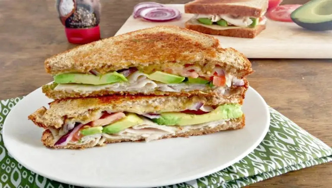 Turkey, Avocado, And Cheese Sandwich