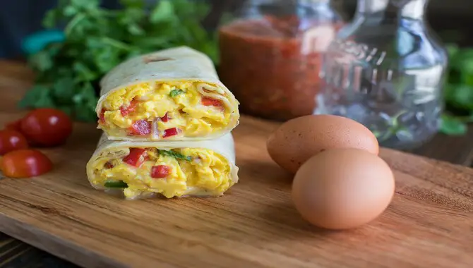 Veggie And Egg Breakfast Burrito