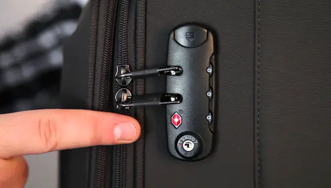 Zip Your Suitcase Close With A TSA-Approved Lock.