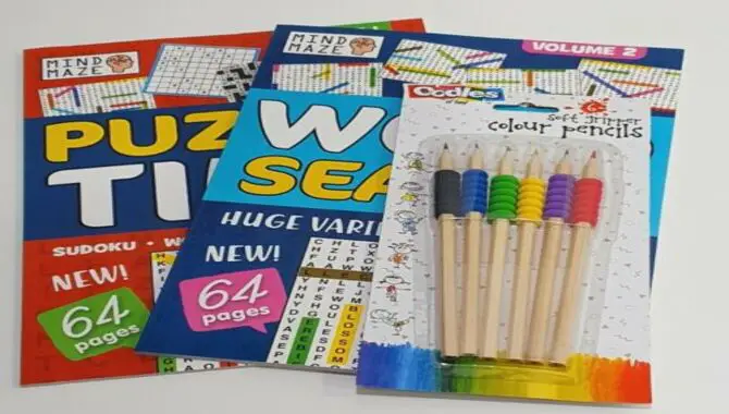 Word Search Puzzle Book And Multi-Colored Pen