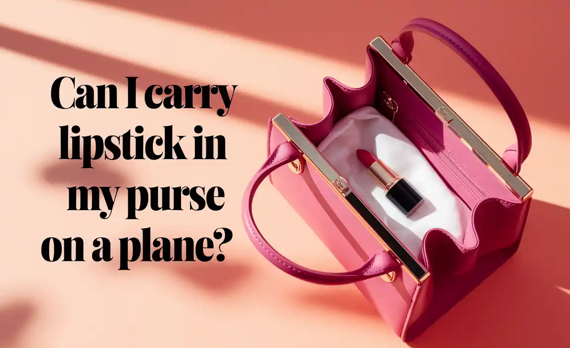 Can I Carry Lipstick In My Purse On A Plane