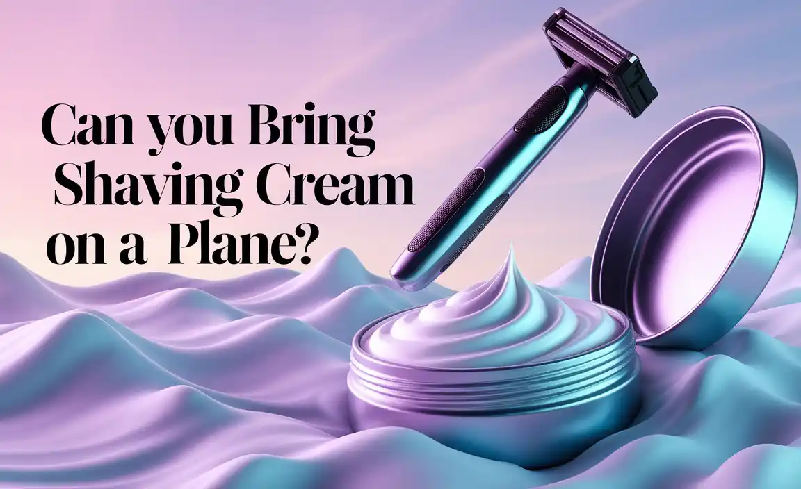 Can You Bring Shaving Cream On A Plane