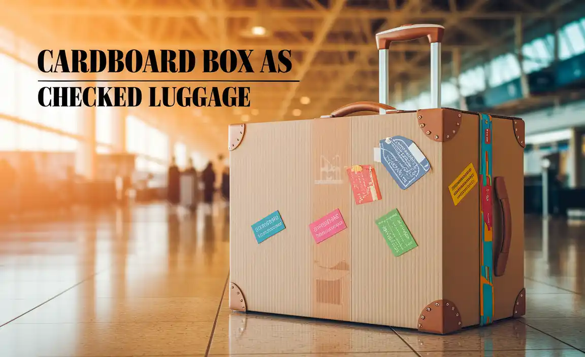Cardboard Box As Checked Luggage