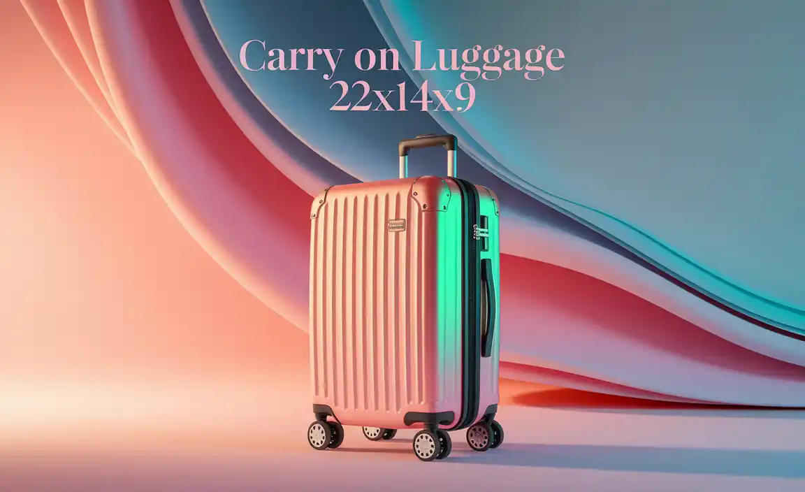 Carry On Luggage 22x14x9