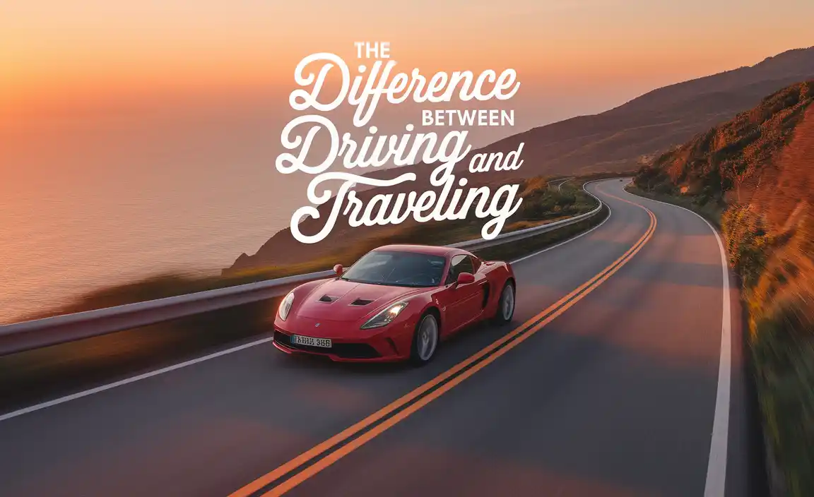 Difference Between Driving And Traveling