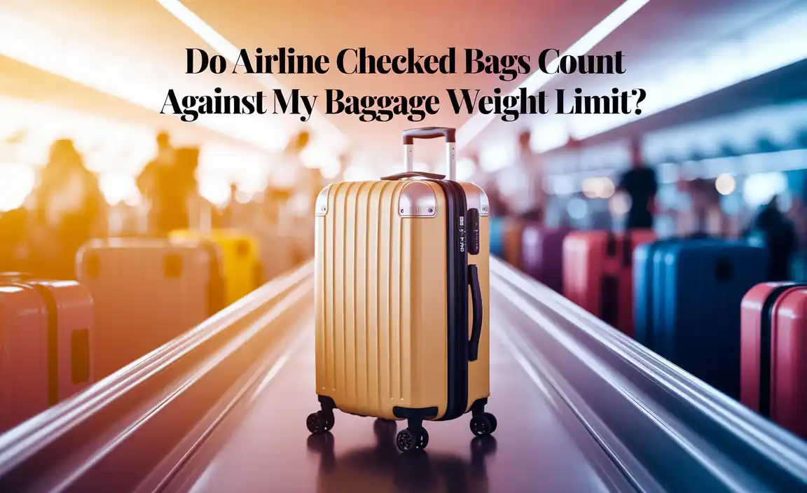 Do Airline Checked Bags Count Against My Baggage Weight Limit