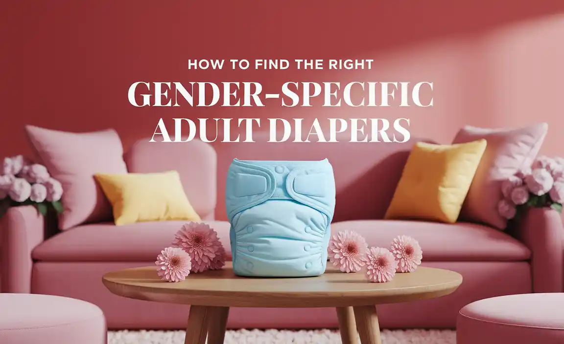 How To Find The Right Gender-Specific Adult Diapers