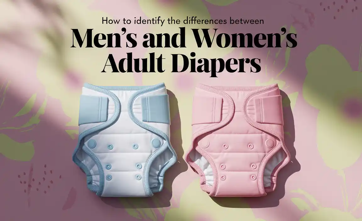 How To Identify The Differences Between Men's And Women's Adult Diapers