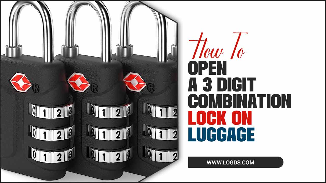 How To Open A 3 Digit Combination Lock On Luggage