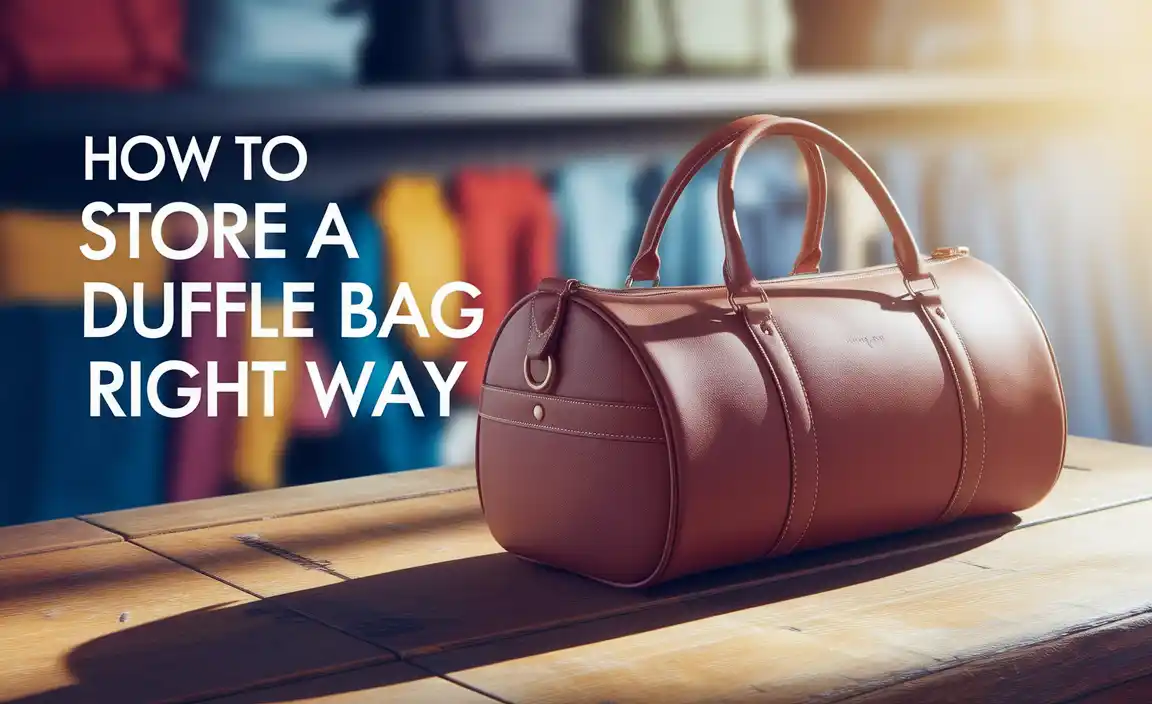 How To Store A Duffle Bag The Right Way