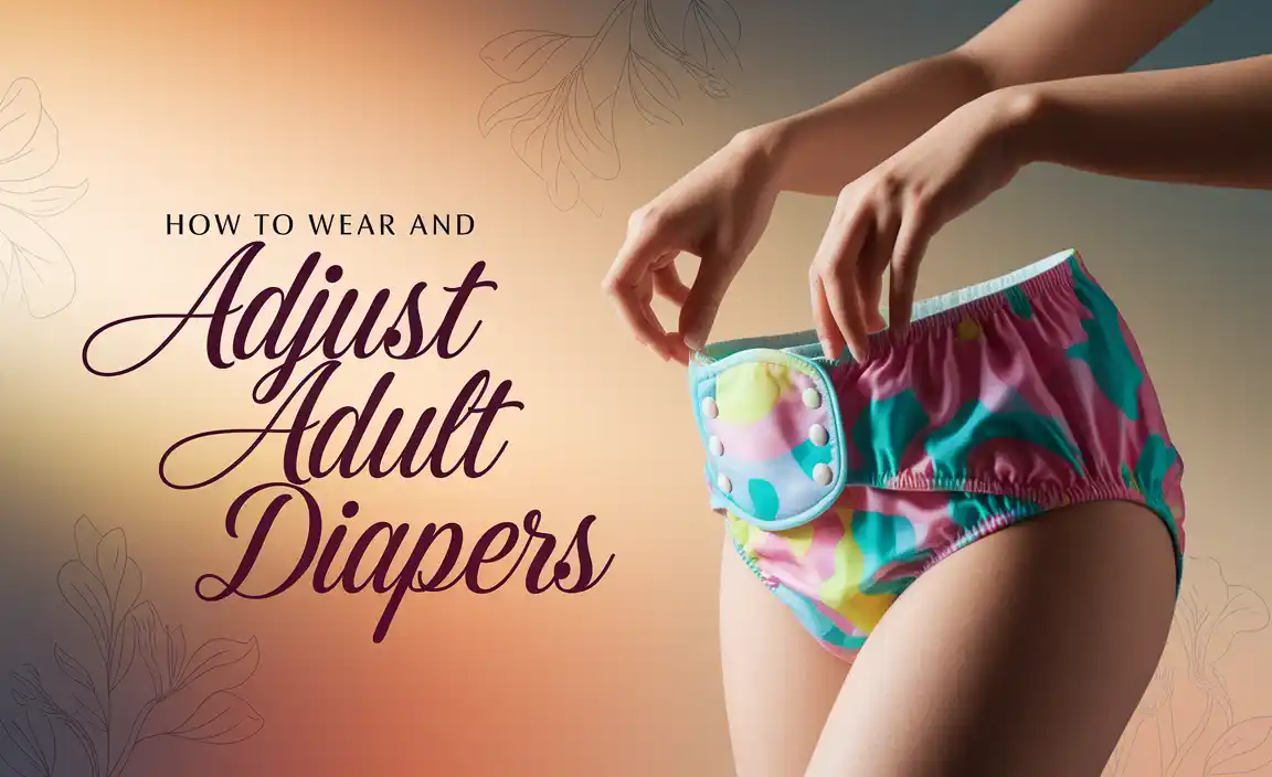 How To Wear And Adjust Adult Diapers