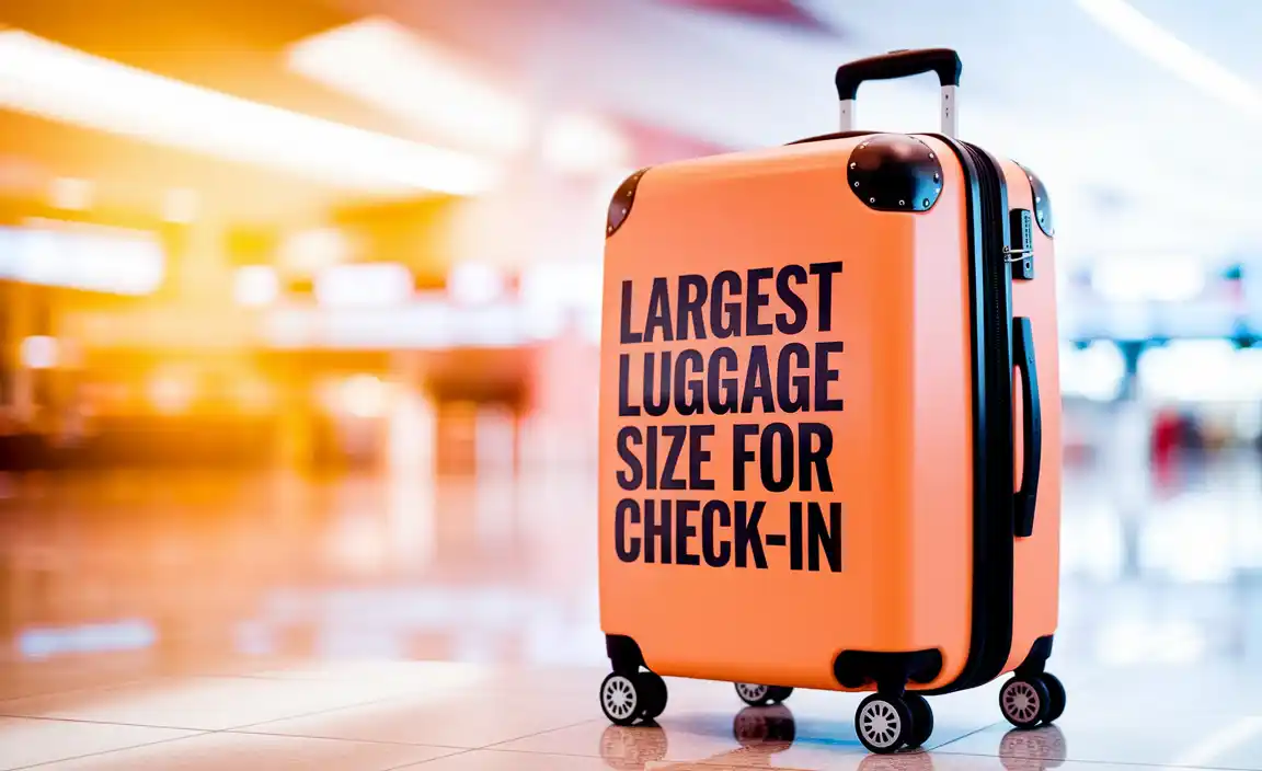 Largest Luggage Size For Check-In