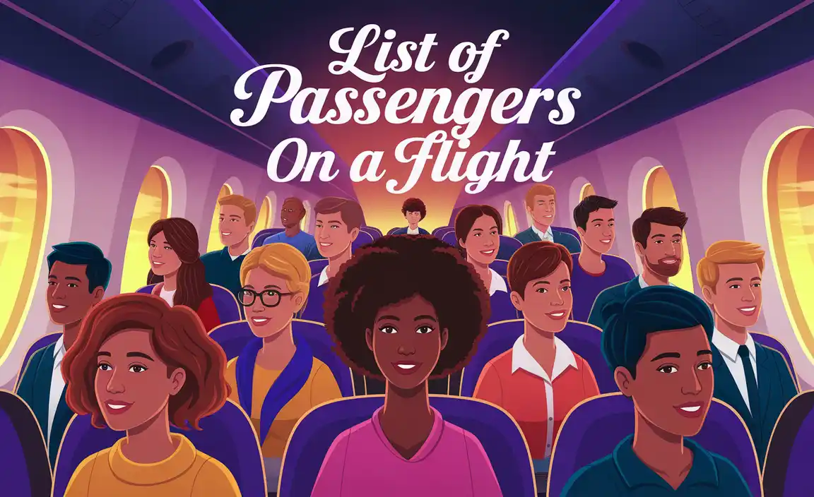 List Of Passengers On A Flight