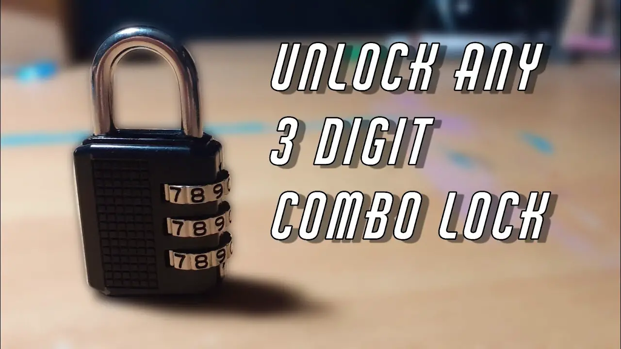 Methods on How To Open A 3 Digit Combination Lock On Luggage