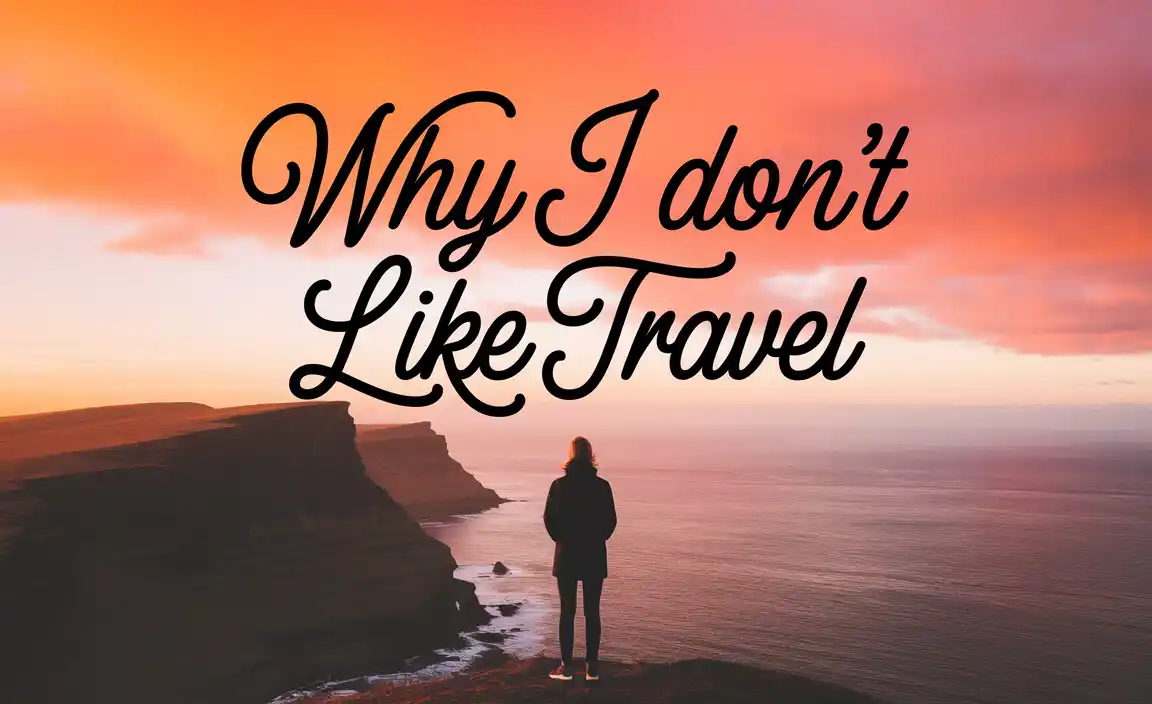 Reason Behind Why I Don't Like Travel