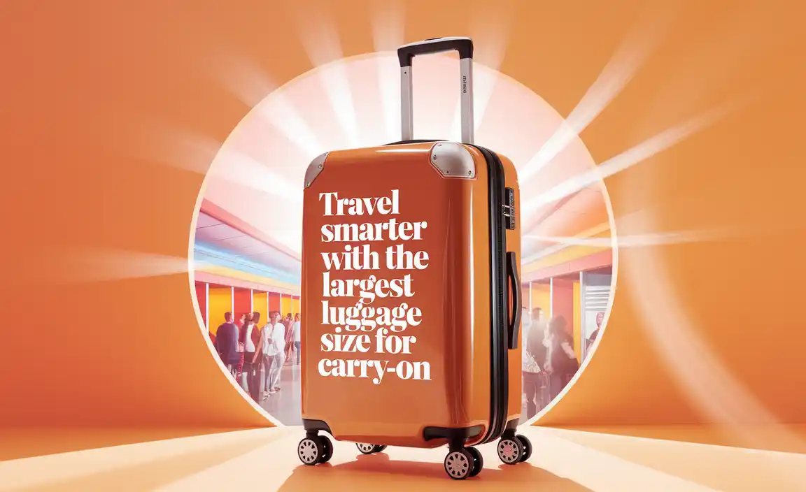 Travel Smarter With The Largest Luggage Size For Carry-On