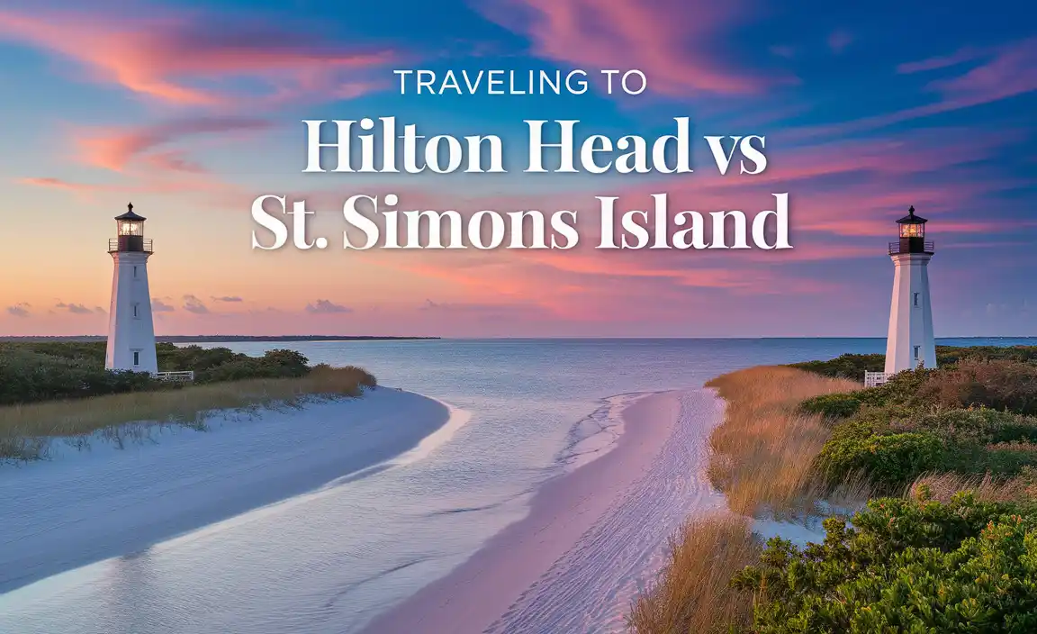 Traveling To Hilton Head Vs St Simons Island