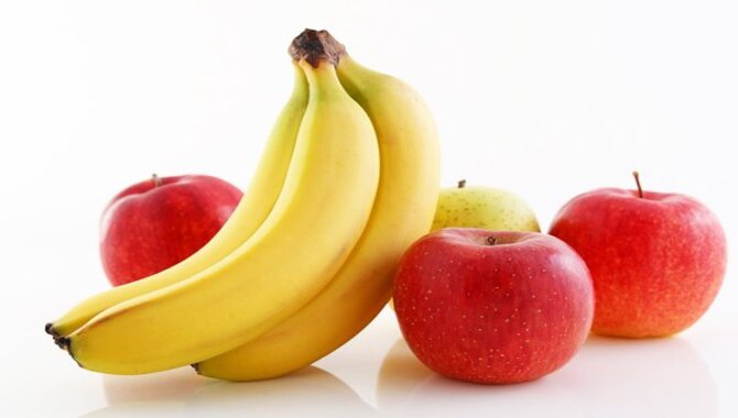 Fruit, Such As Bananas Or Apples